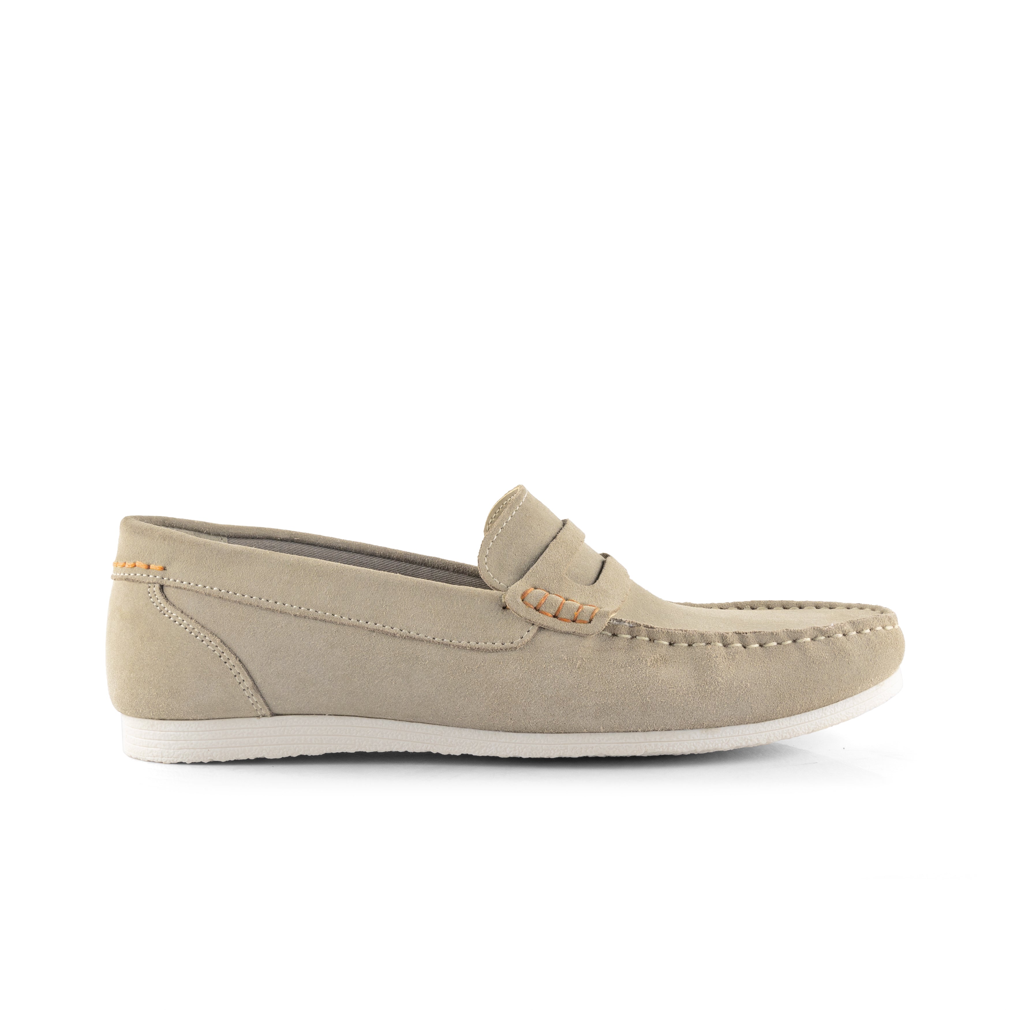Stanhope Suede Leather Penny Loafers - Sand Stanhope Suede Leather Penny Loafers - Sand
