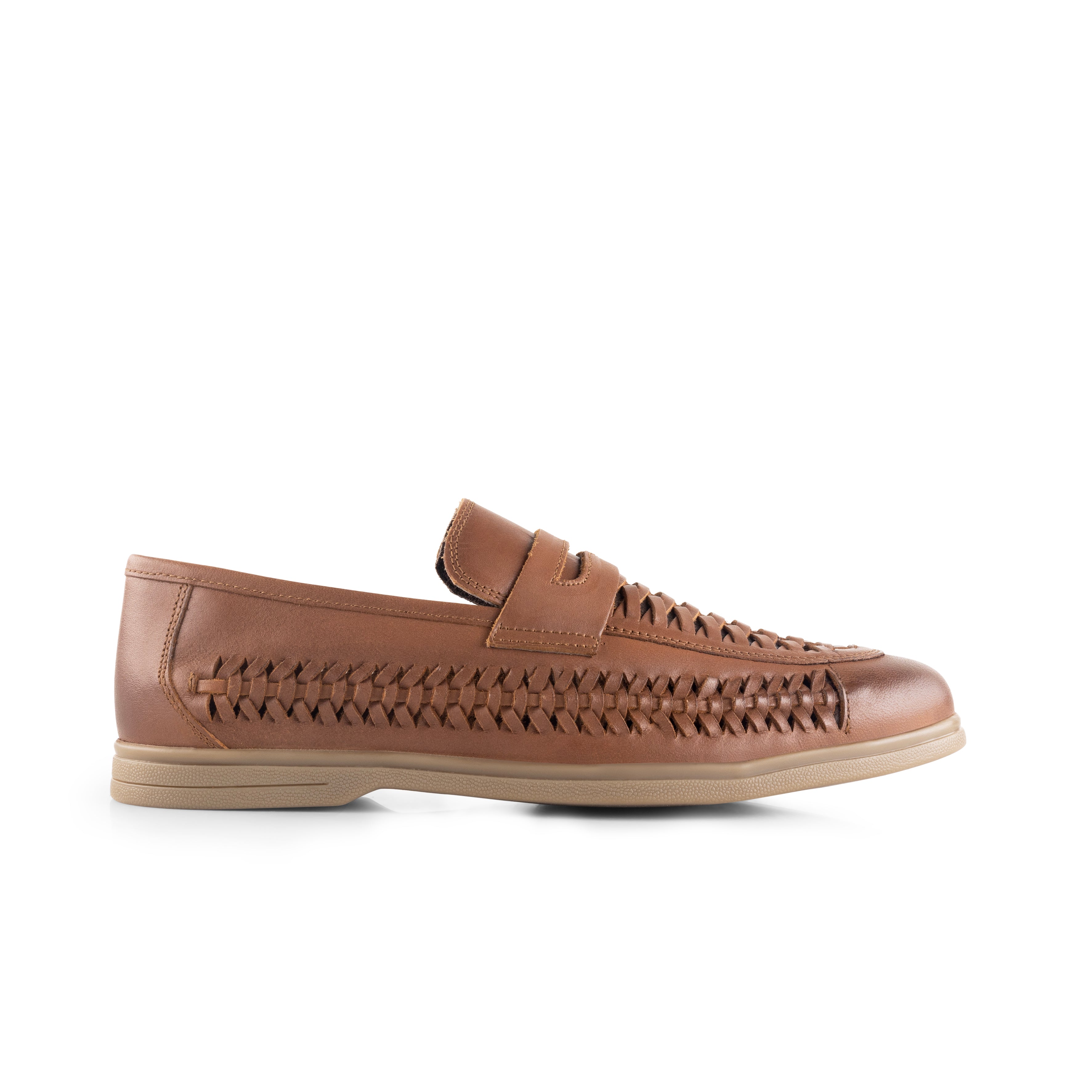 Perth Brown Woven Leather Loafer Perth Brown Woven Leather Loafer