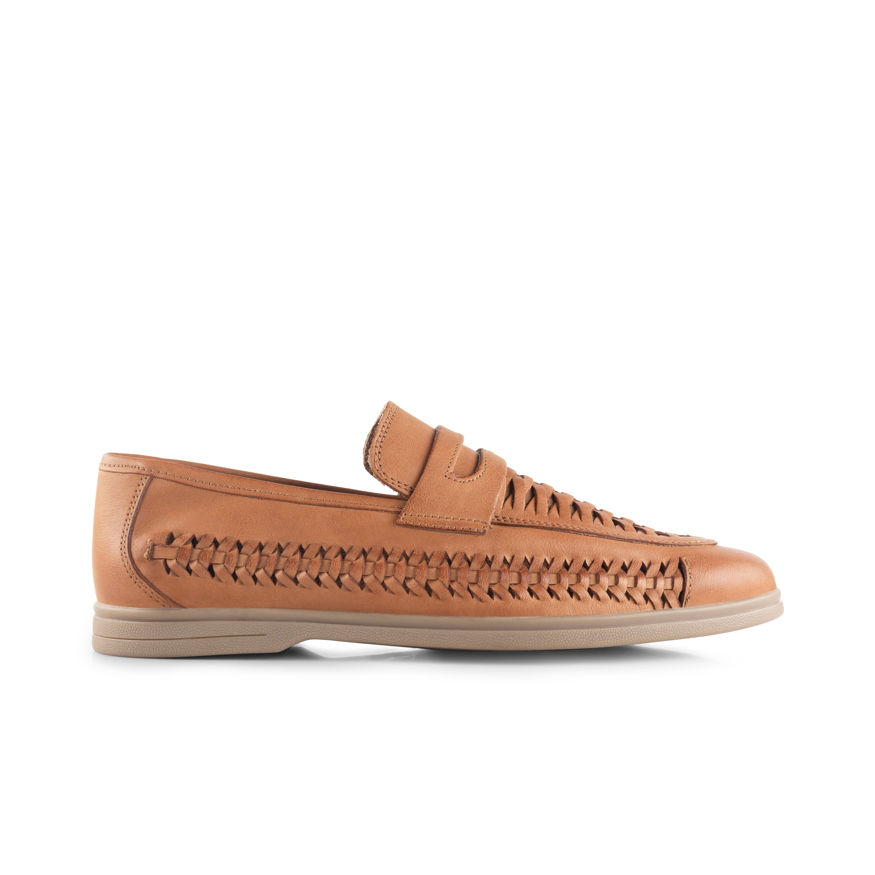 Perth Tan Woven Leather Loafer Perth Tan Woven Leather Loafer