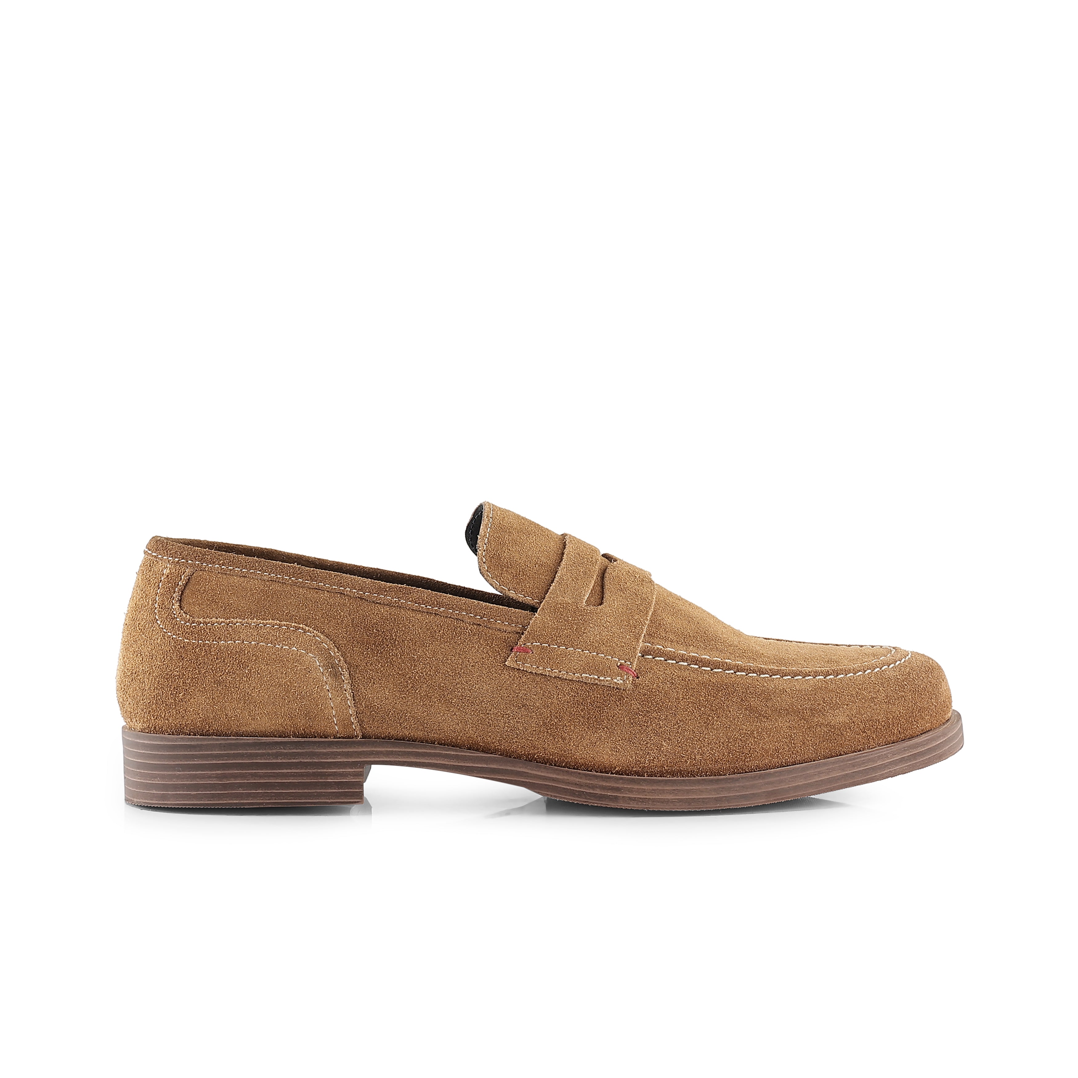 Woodley Suede Leather Penny Loafers - Tan Woodley Suede Leather Penny Loafers - Tan