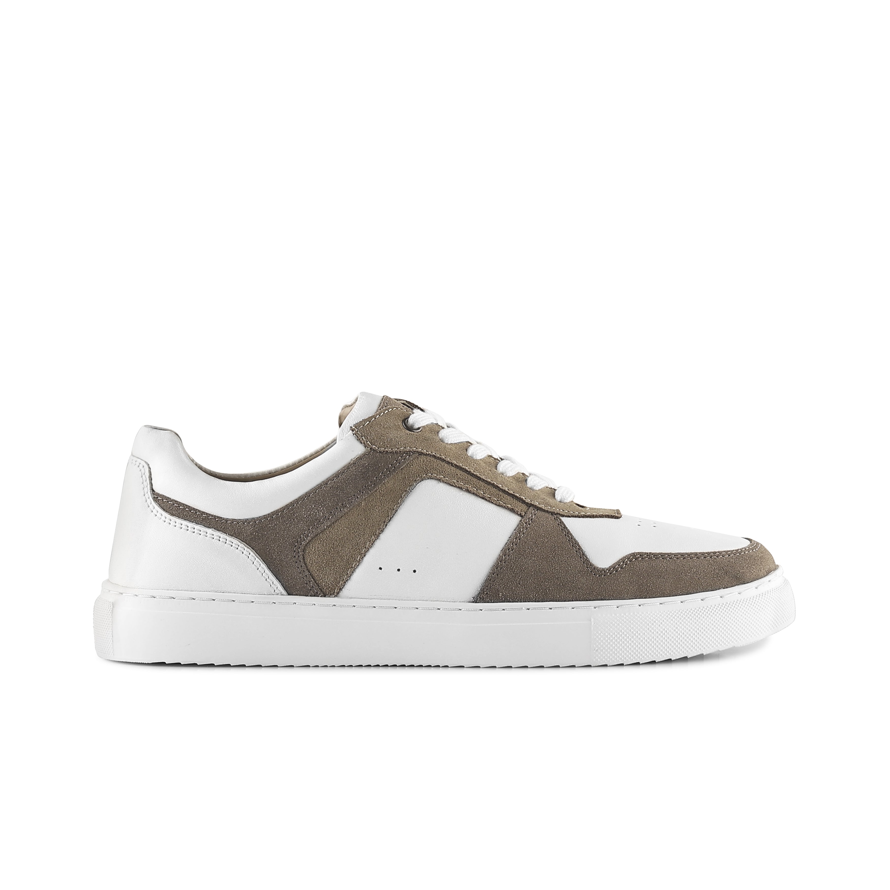 Trentham Leather Smart Casual Trainers - White Trentham Leather Smart Casual Trainers - White