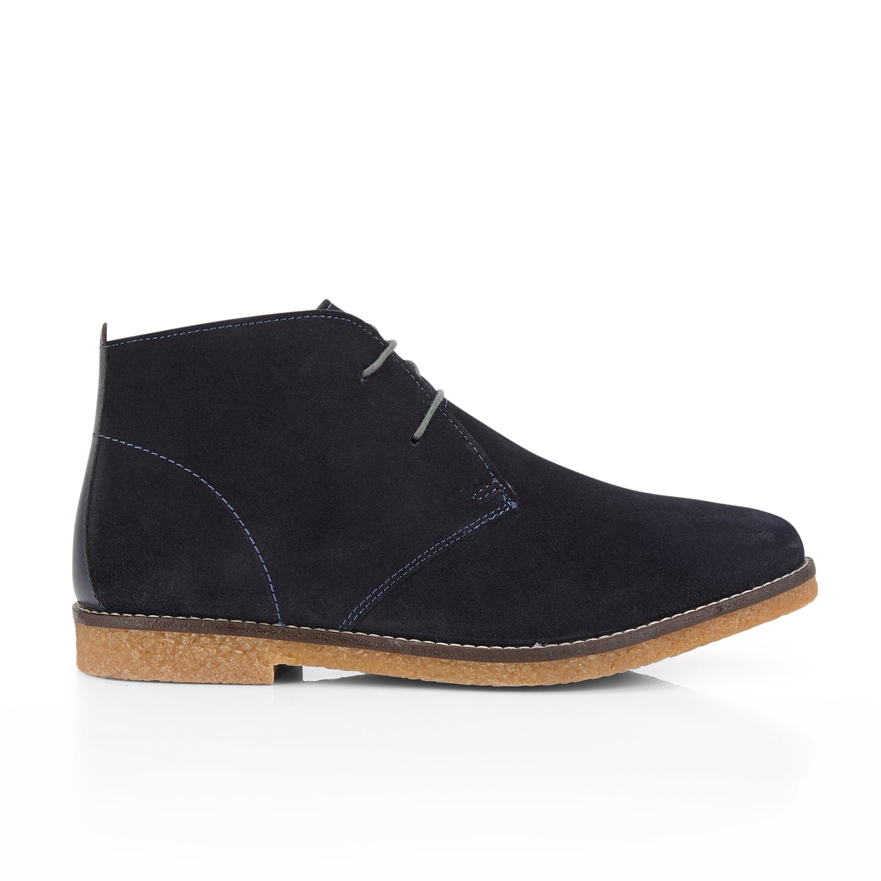 Barnaby Suede Leather Chukka Boots - Navy Barnaby Suede Leather Chukka Boots - Navy