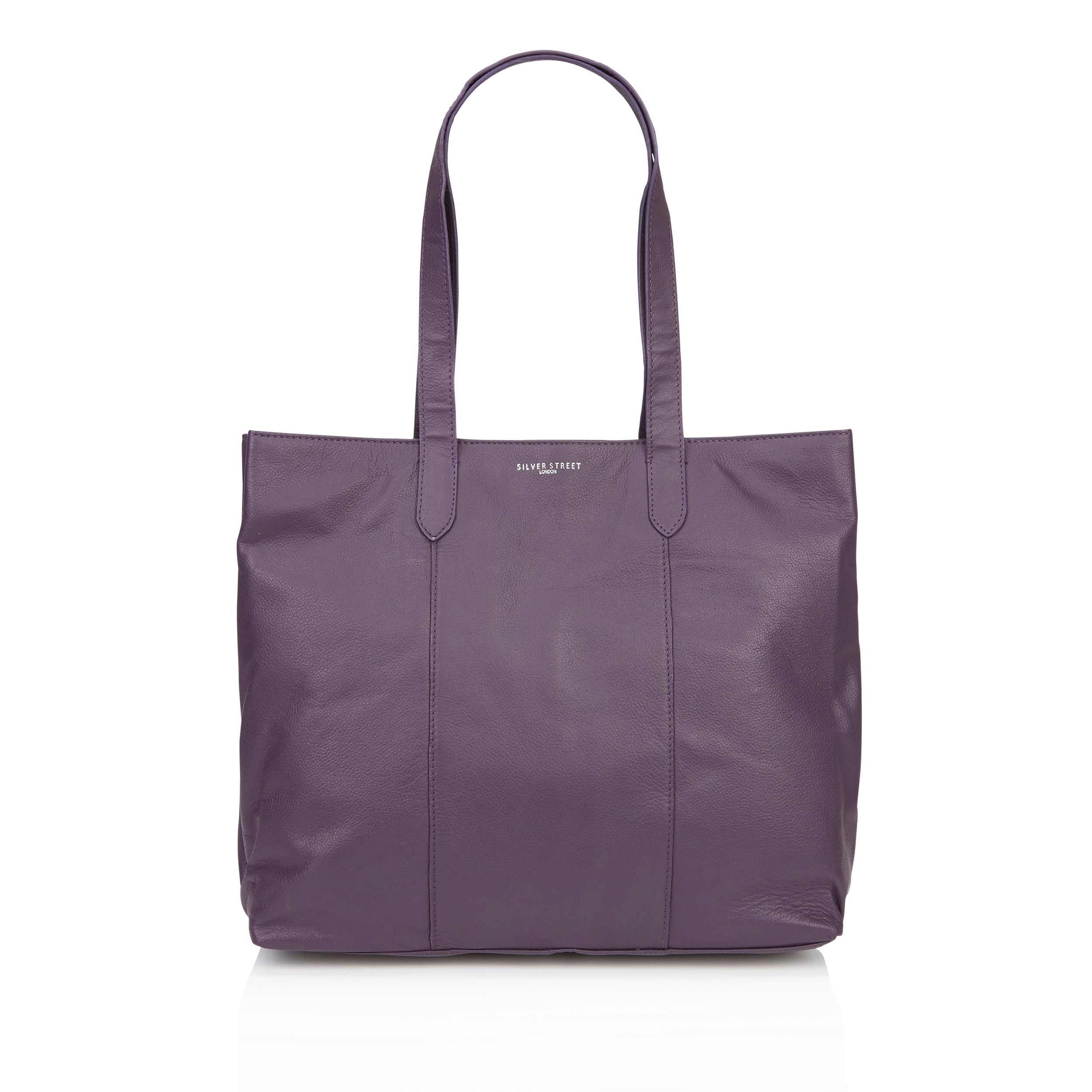 Amber Leather Tote Bags - Burgundy Amber Leather Tote Bags - Burgundy