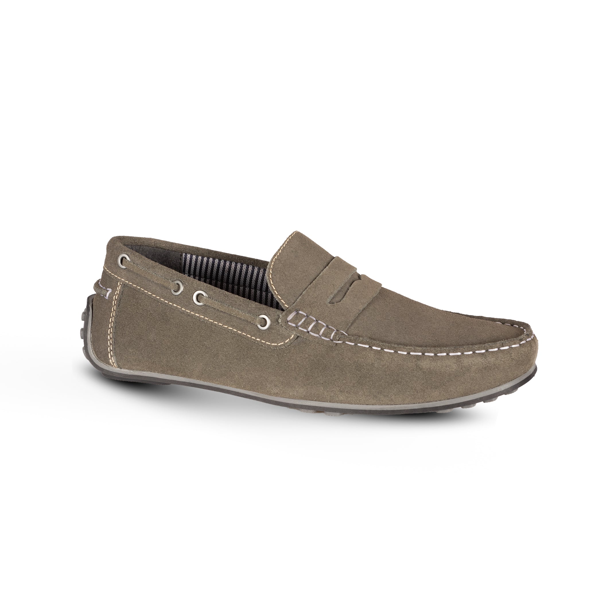 Lagonda Suede Leather Driving Loafers - Grey Lagonda Suede Leather Driving Loafers - Grey