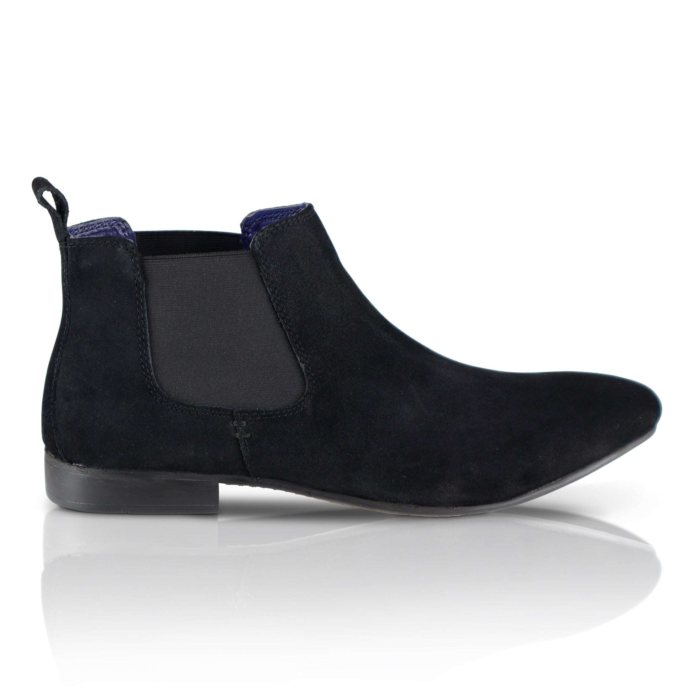 Carnaby Suede Leather Chelsea Boots - Black Carnaby Suede Leather Chelsea Boots - Black