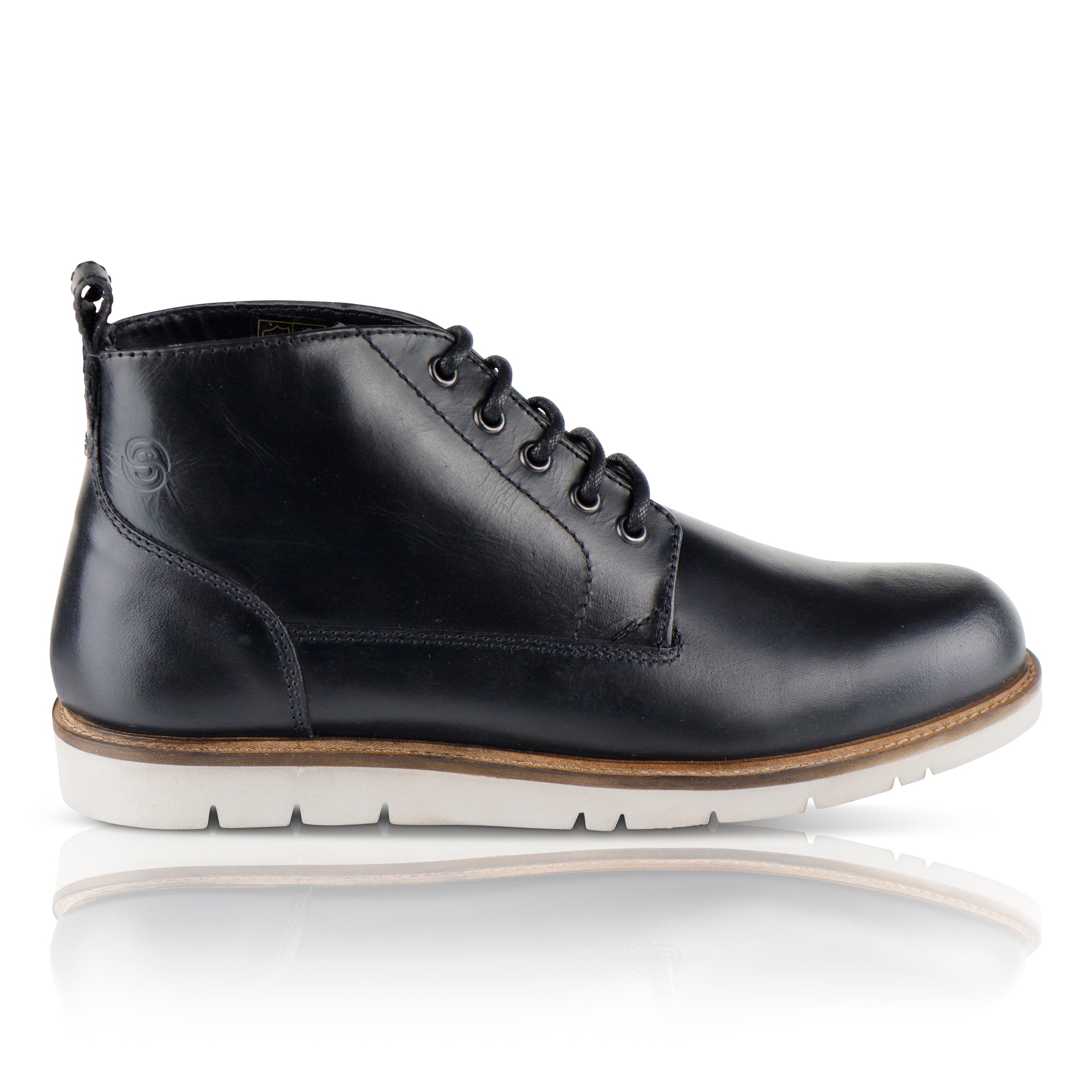 Alderman Leather Lace up Boots - Black Alderman Leather Lace up Boots - Black
