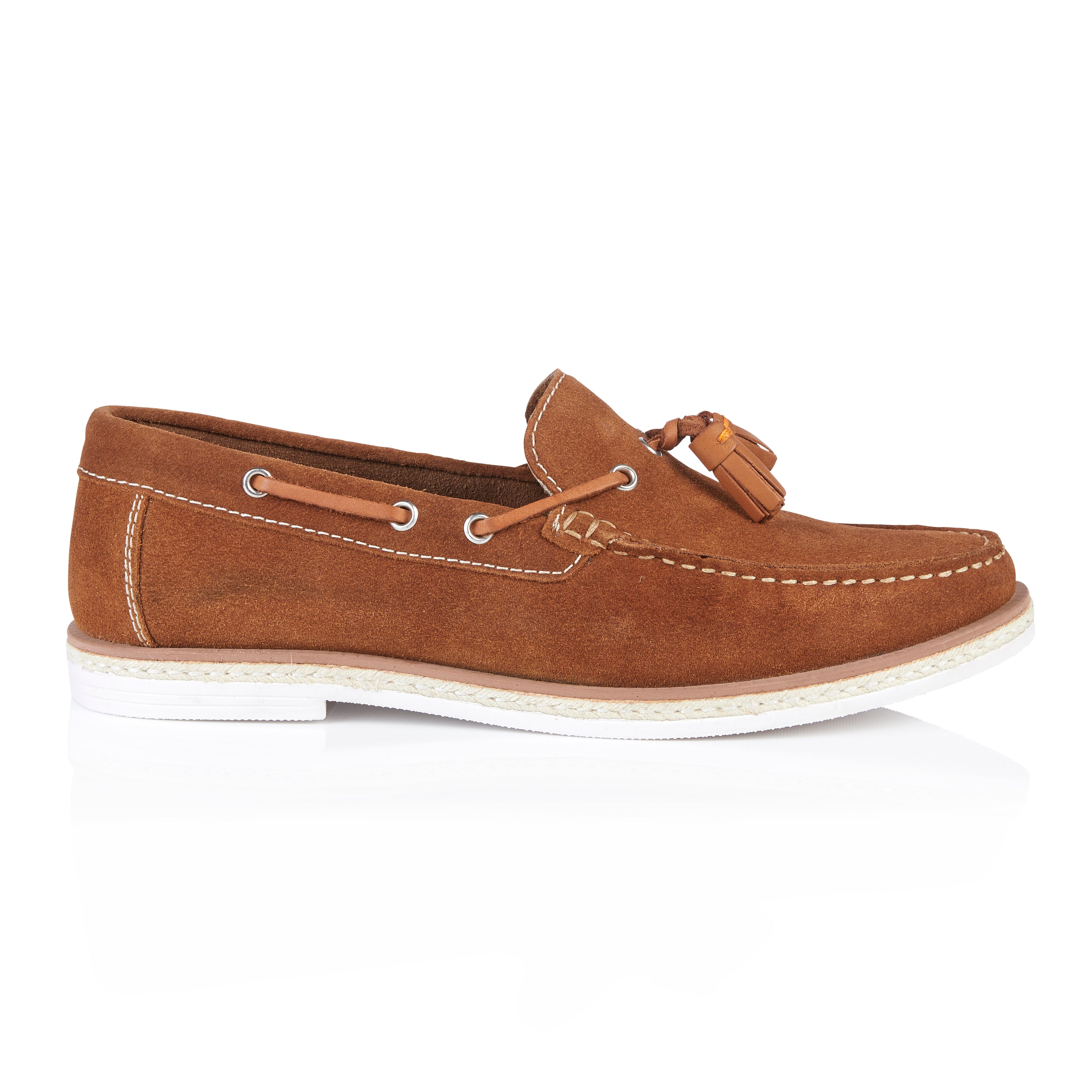 Milford Suede Leather Tassel Loafers - Tan Milford Suede Leather Tassel Loafers - Tan
