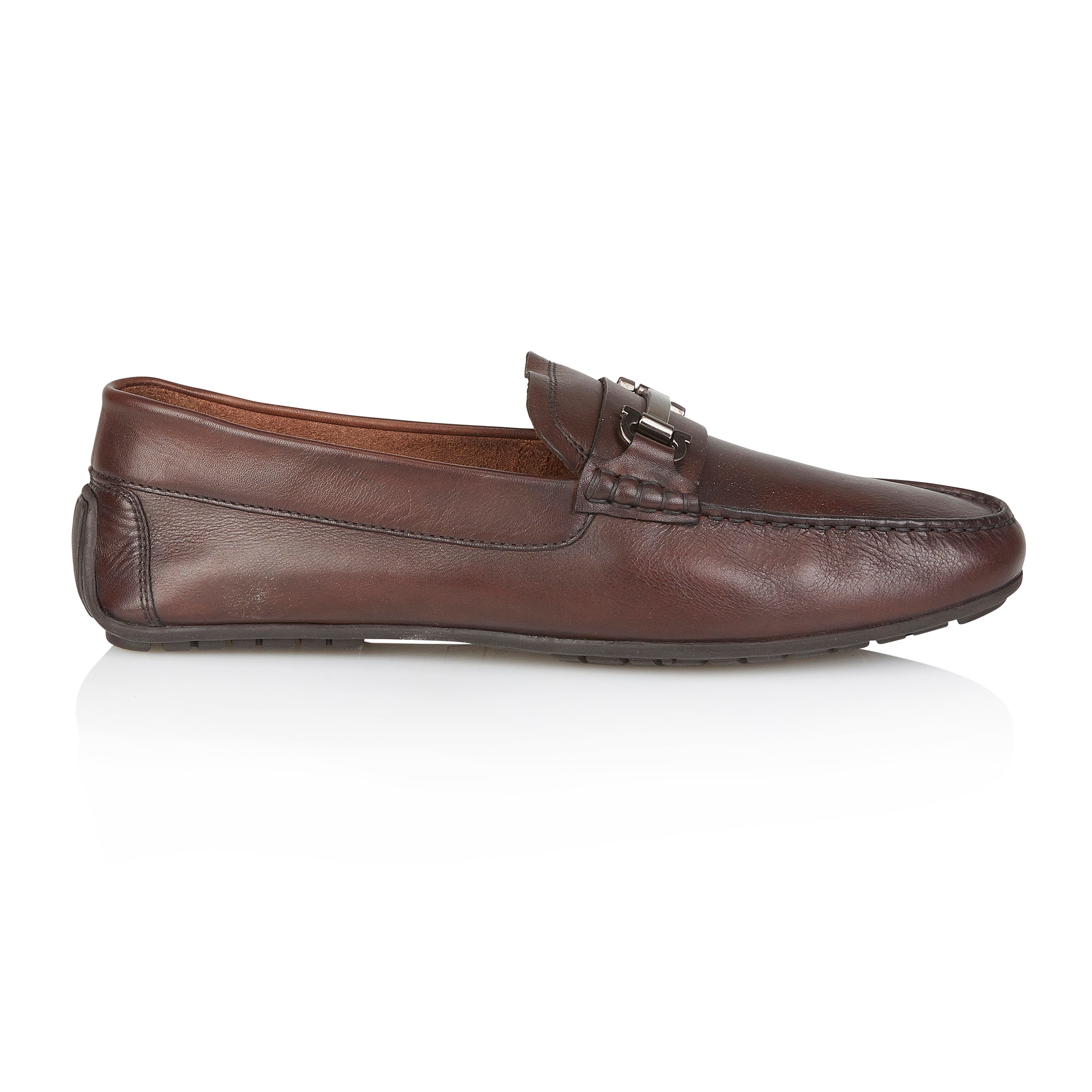 Austin Leather Driving Loafers - Brown Austin Leather Driving Loafers - Brown