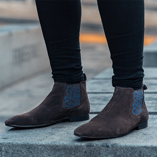 Carnaby Suede Leather Chelsea Boots - Brown Carnaby Suede Leather Chelsea Boots - Brown