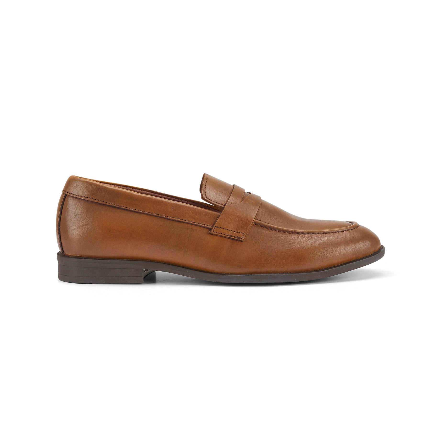 Dane Leather Penny Loafers - Tan Dane Leather Penny Loafers - Tan