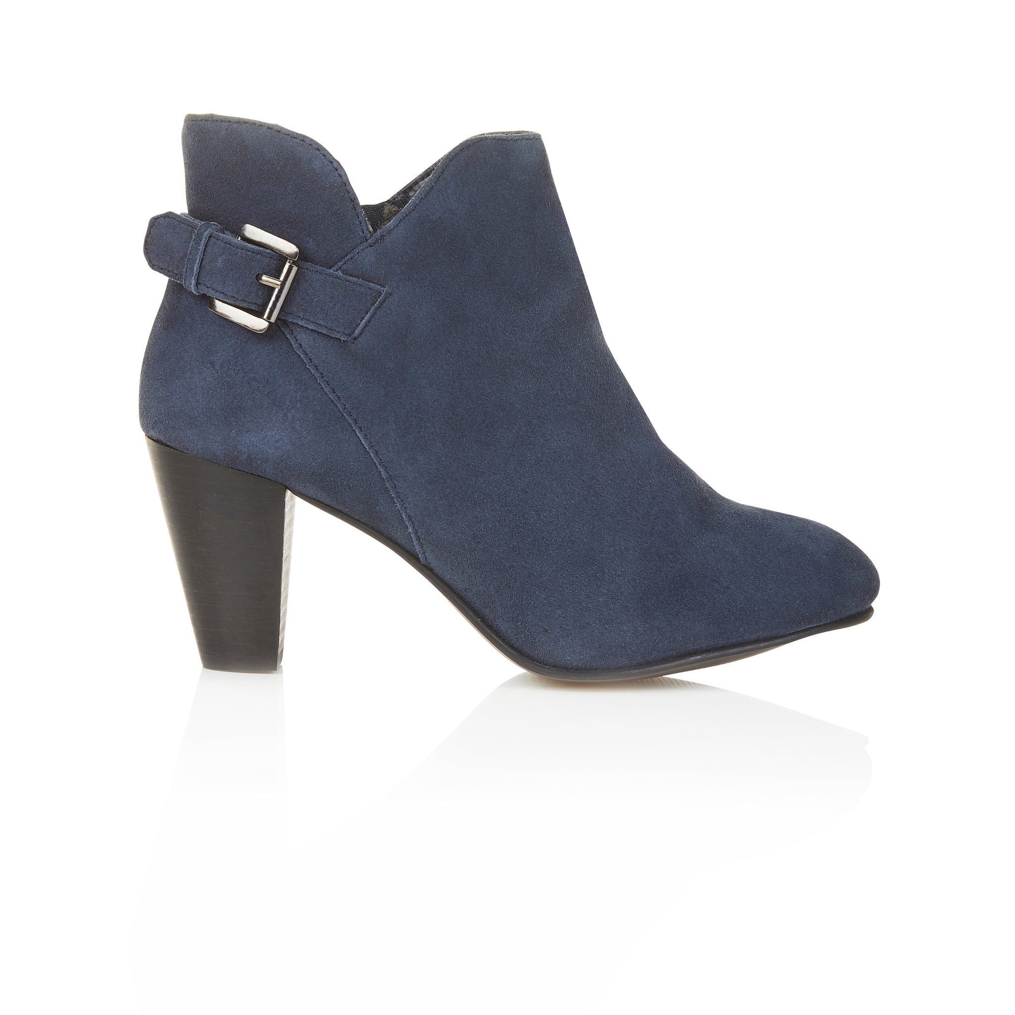 Emma Suede Leather Heels - Navy Emma Suede Leather Heels - Navy