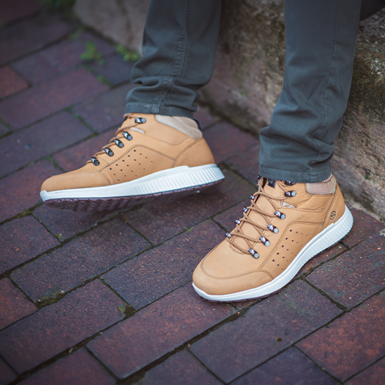 Finsbury Nubuck Leather Lace up Boots - Honey Finsbury Nubuck Leather Lace up Boots - Honey