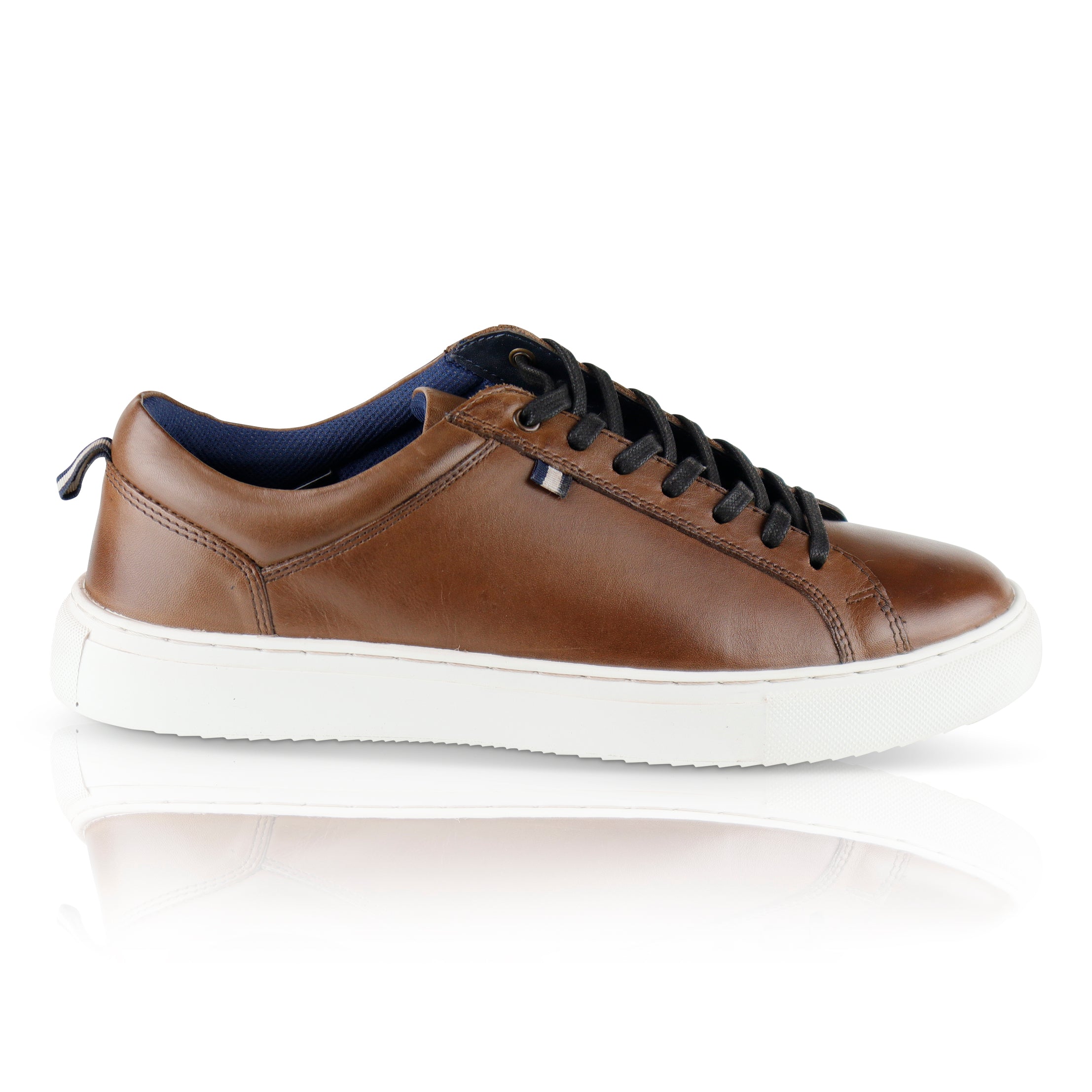 Holden Leather Cup Sole Trainers - Brown Holden Leather Cup Sole Trainers - Brown