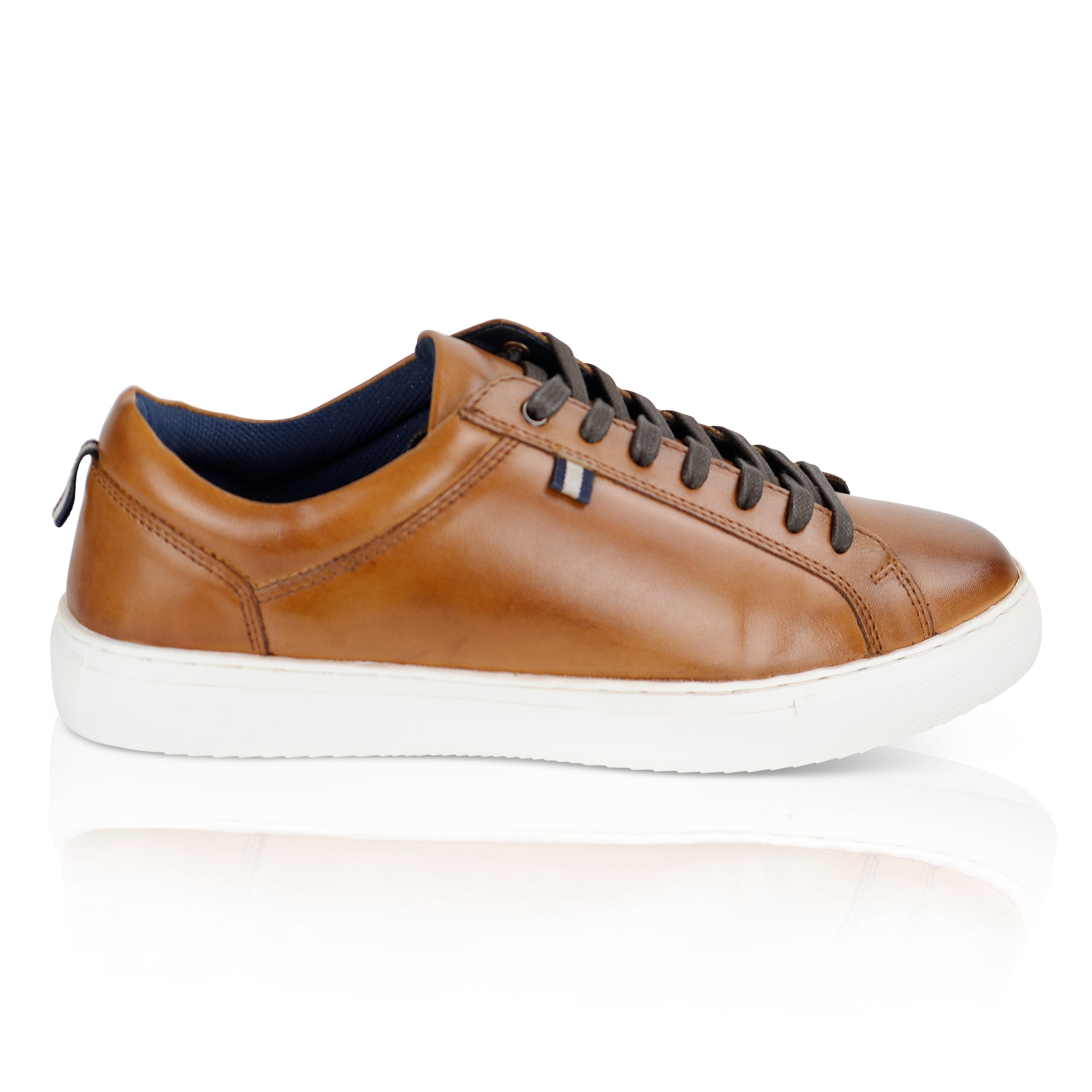 Holden Leather Cup Sole Trainers - Tan Holden Leather Cup Sole Trainers - Tan