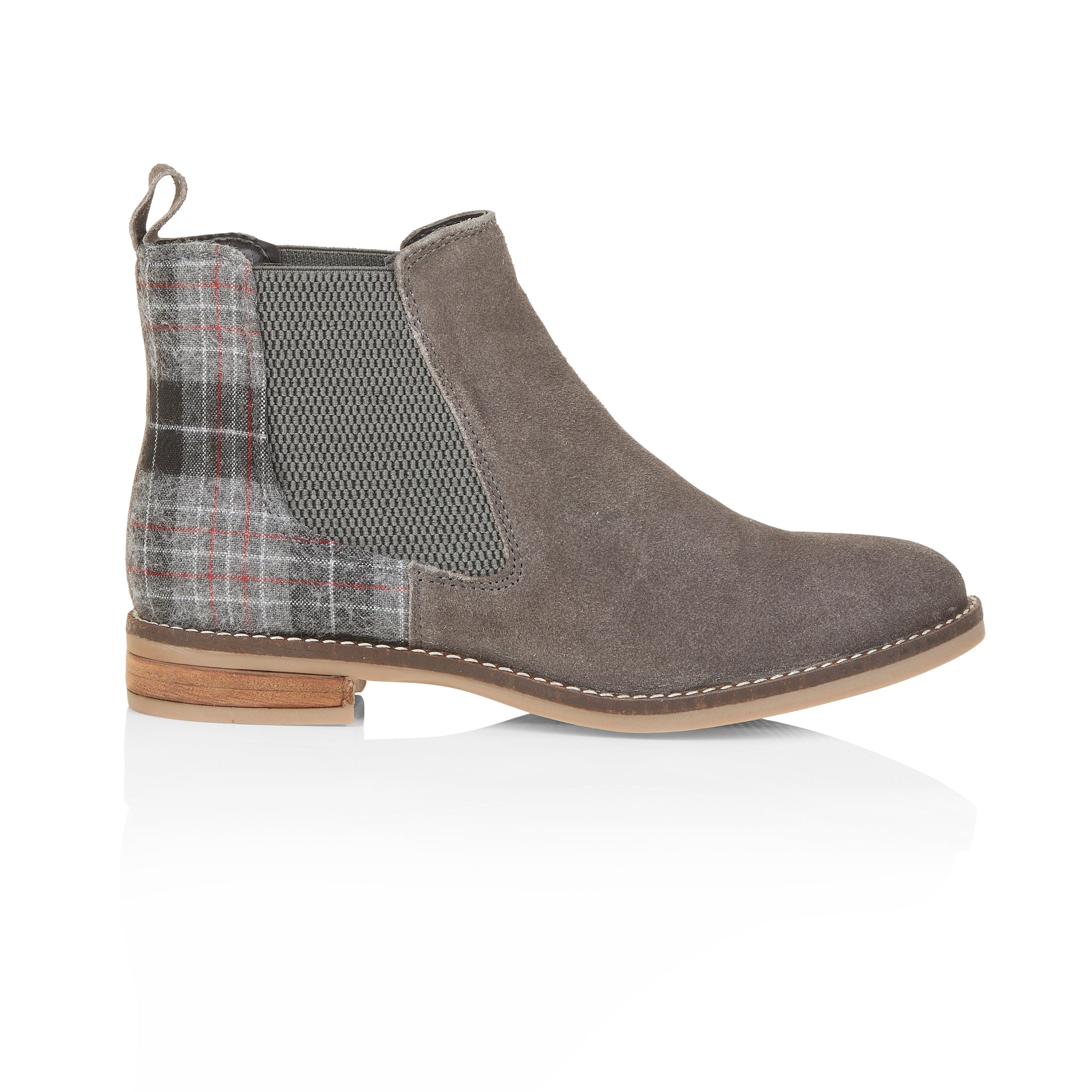 Jenny Suede Leather Chelsea Boots - Grey Jenny Suede Leather Chelsea Boots - Grey