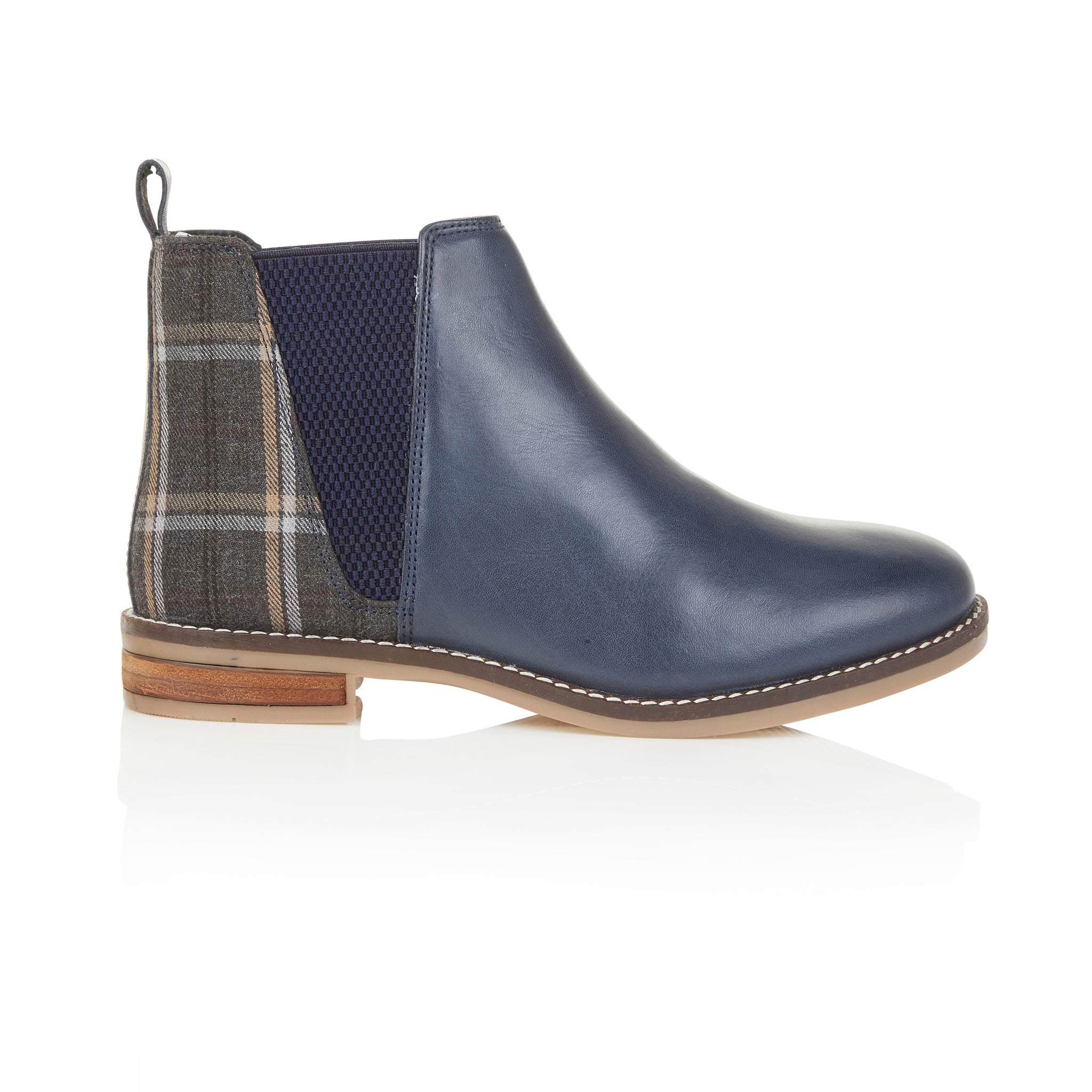 Juliet Leather Chelsea Boots - Blue Juliet Leather Chelsea Boots - Blue