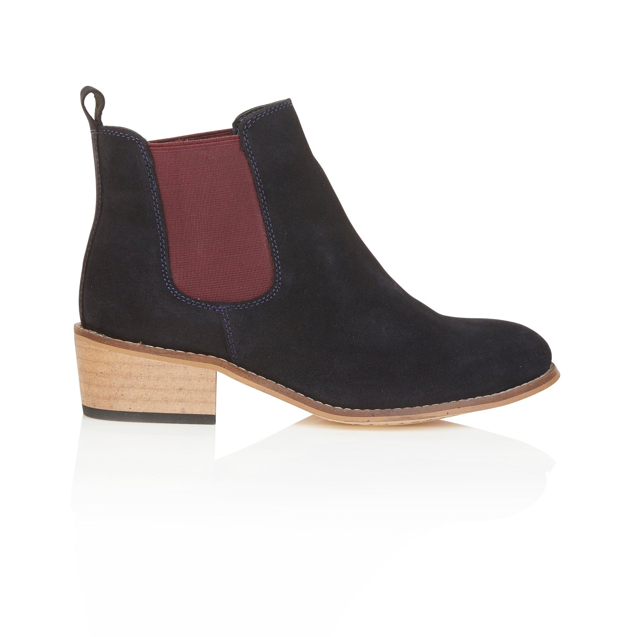 Layla Suede Leather Chelsea Boots - Purple Layla Suede Leather Chelsea Boots - Purple