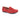 Danielle Suede Leather Driving Loafers- Red