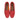 Danielle Suede Leather Driving Loafers- Red