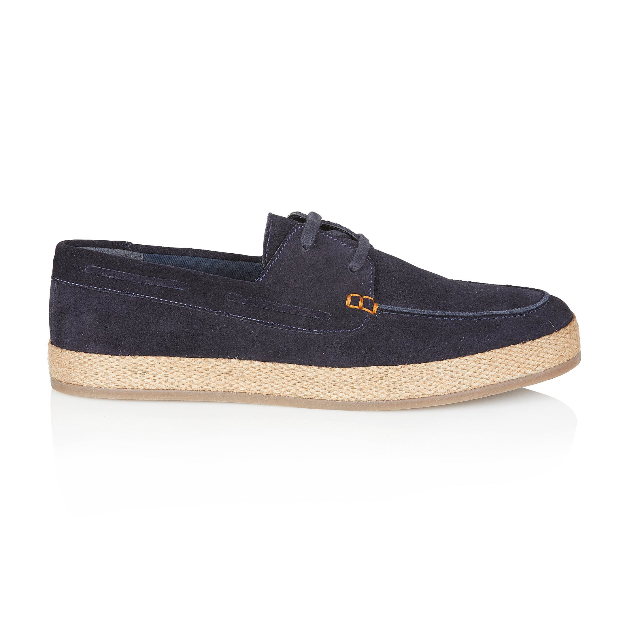Northolt Suede Leather Lace up Boat Shoes - Navy Northolt Suede Leather Lace up Boat Shoes - Navy