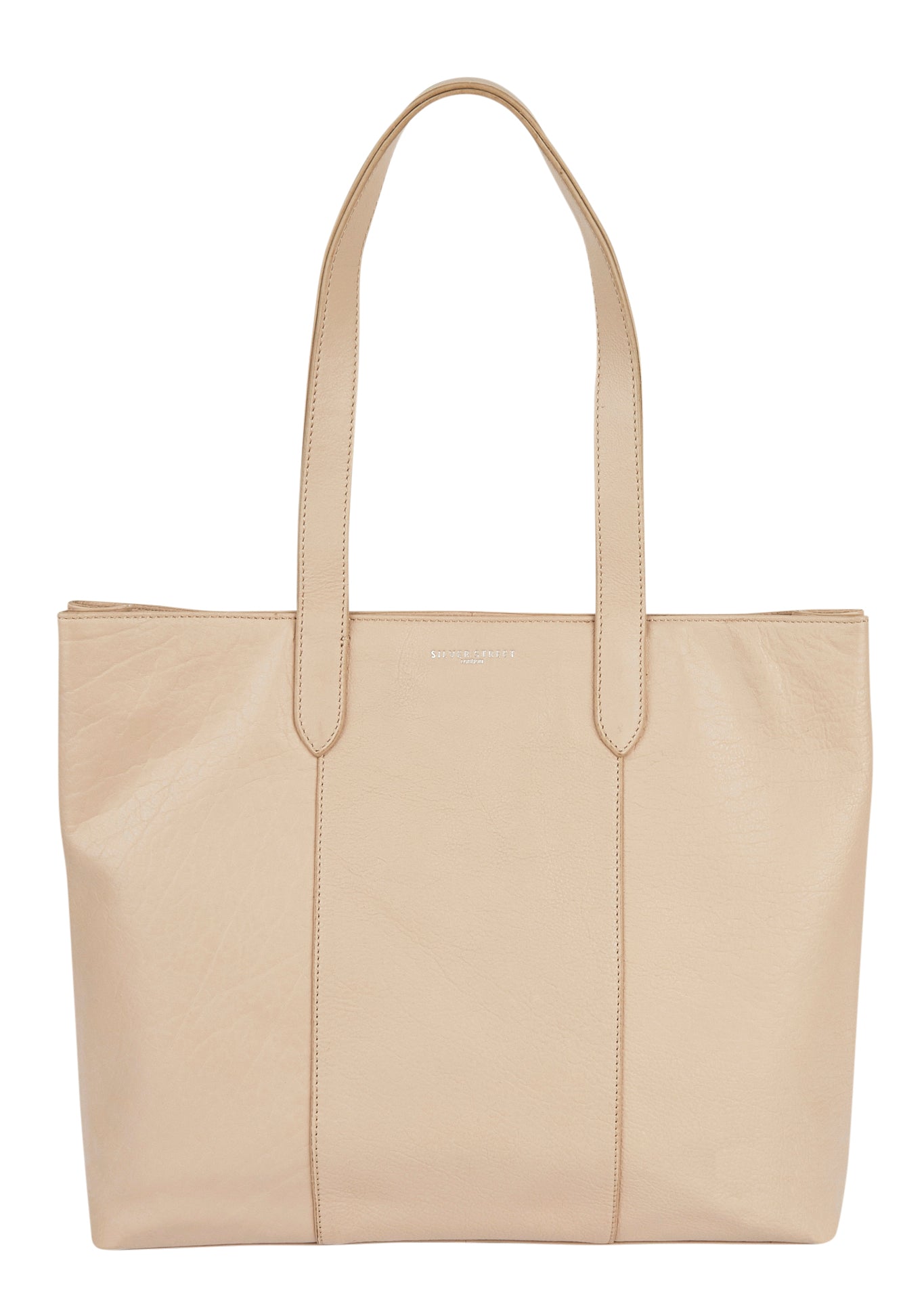 Amber Leather Tote Bags - Sand Amber Leather Tote Bags - Sand