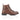 Marble Leather Lace up Boots - Brown