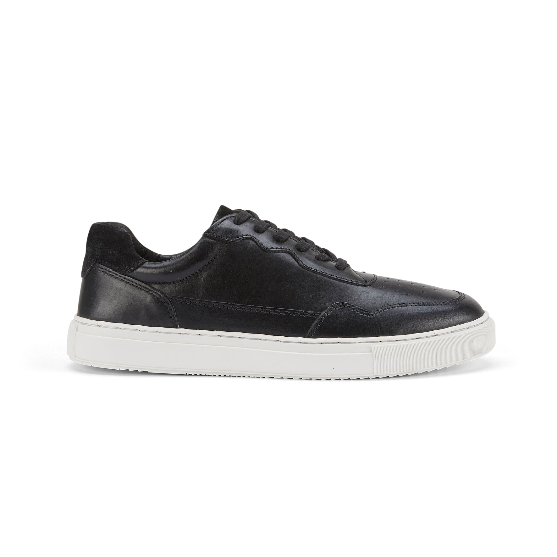 Spinney Leather Smart Casual Trainers - Black Spinney Leather Smart Casual Trainers - Black