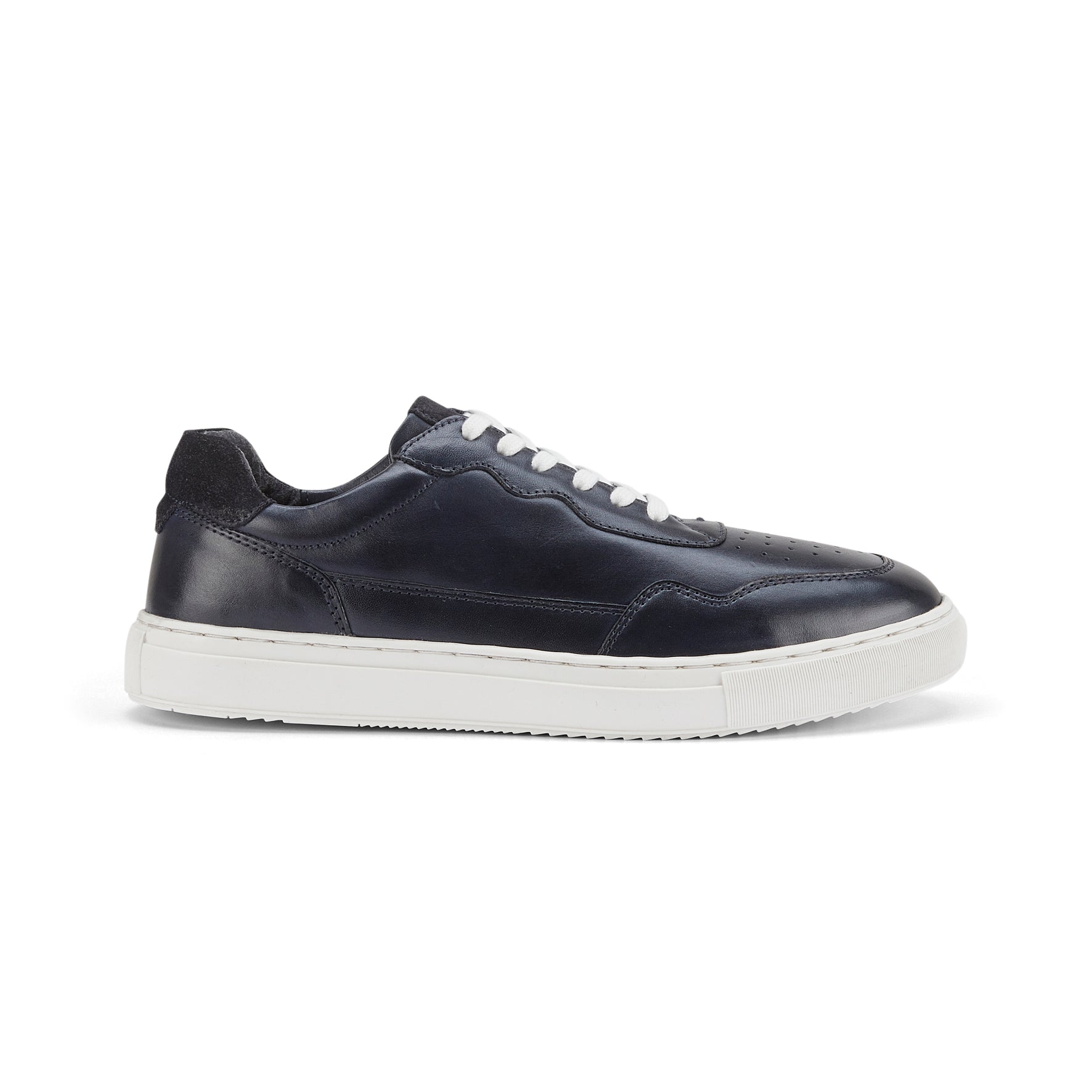 Spinney Leather Smart Casual Trainers - Navy Spinney Leather Smart Casual Trainers - Navy
