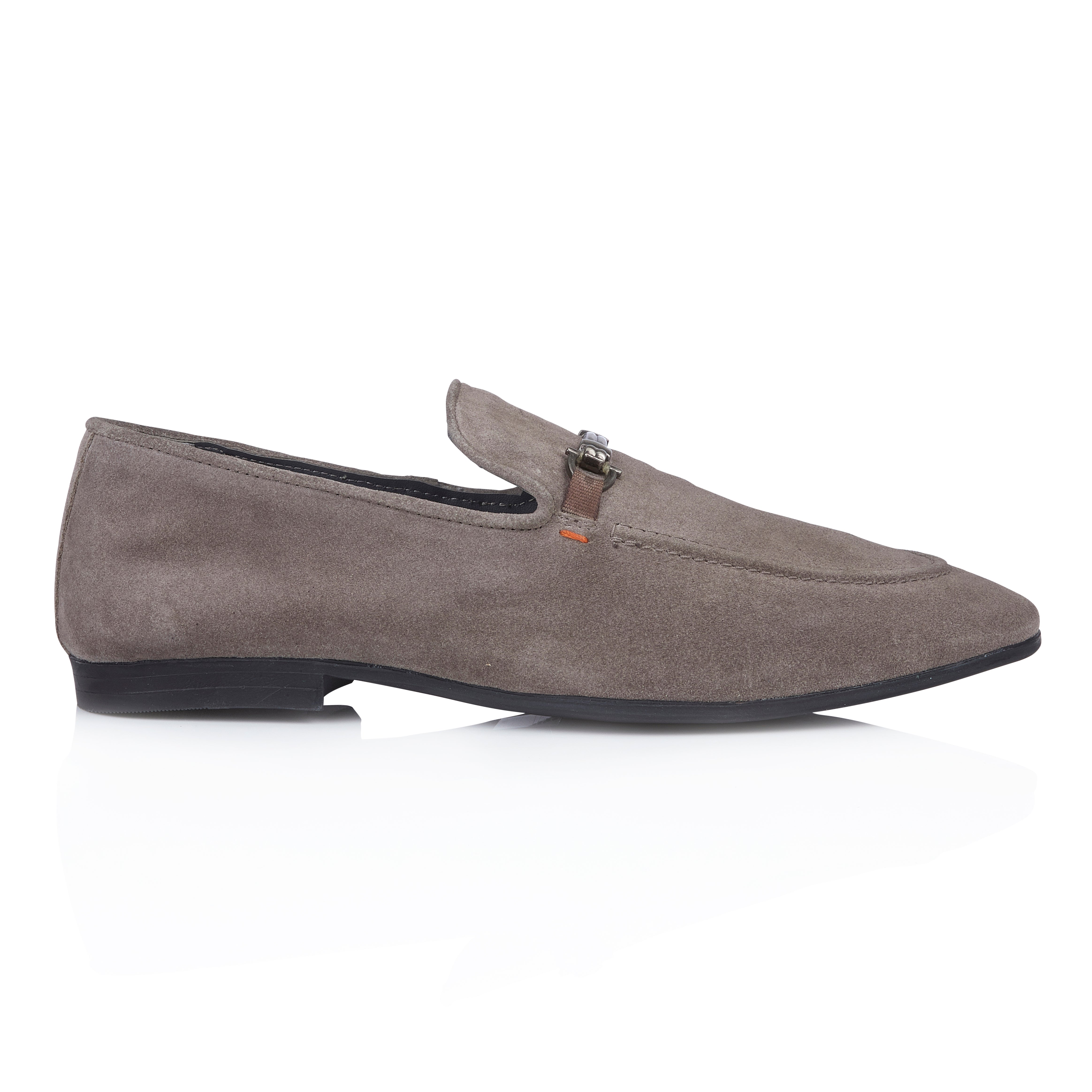 Tottenham Smart Formal Suede Leather Loafers - Grey Tottenham Smart Formal Suede Leather Loafers - Grey