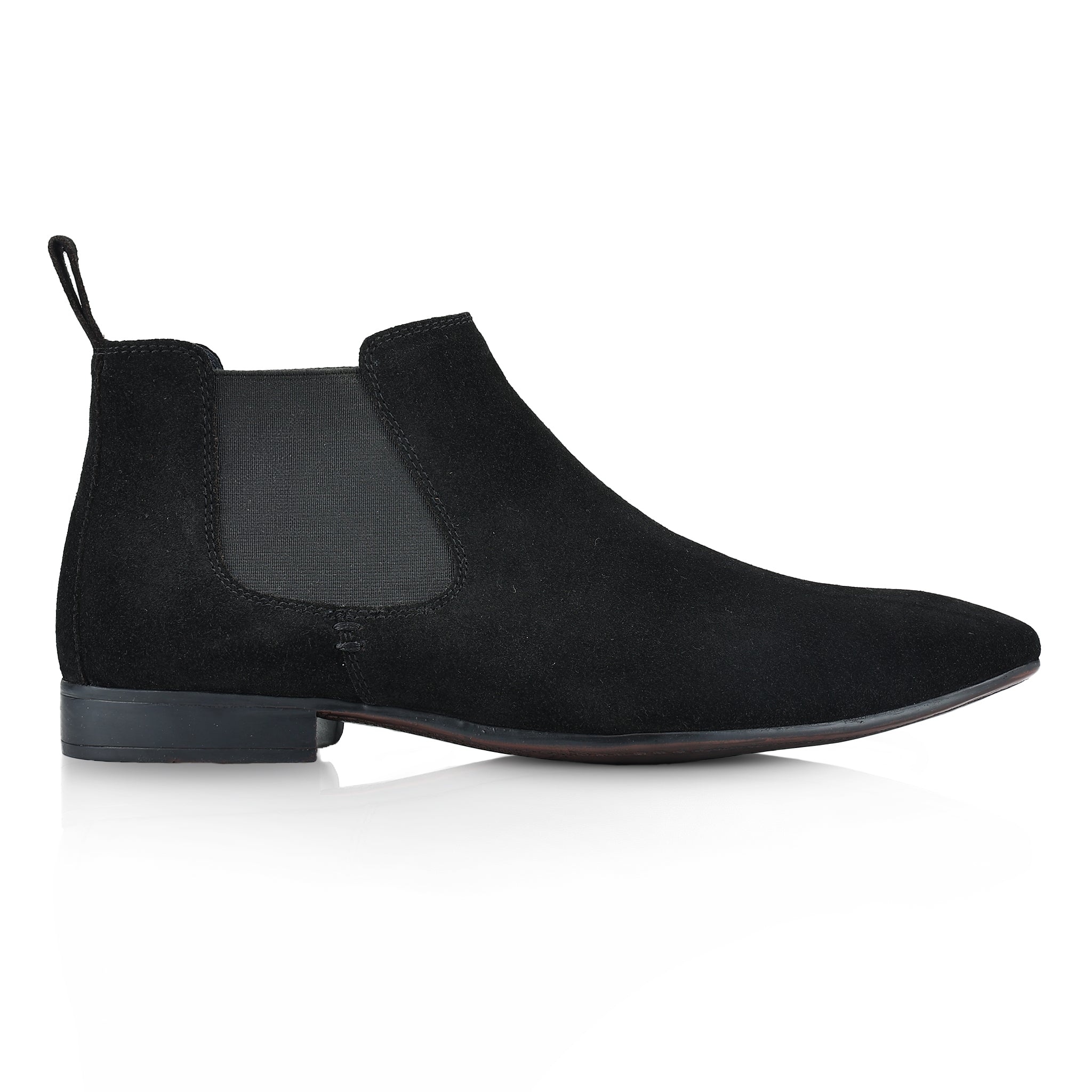 Carnaby Suede Leather Chelsea Boots - Black