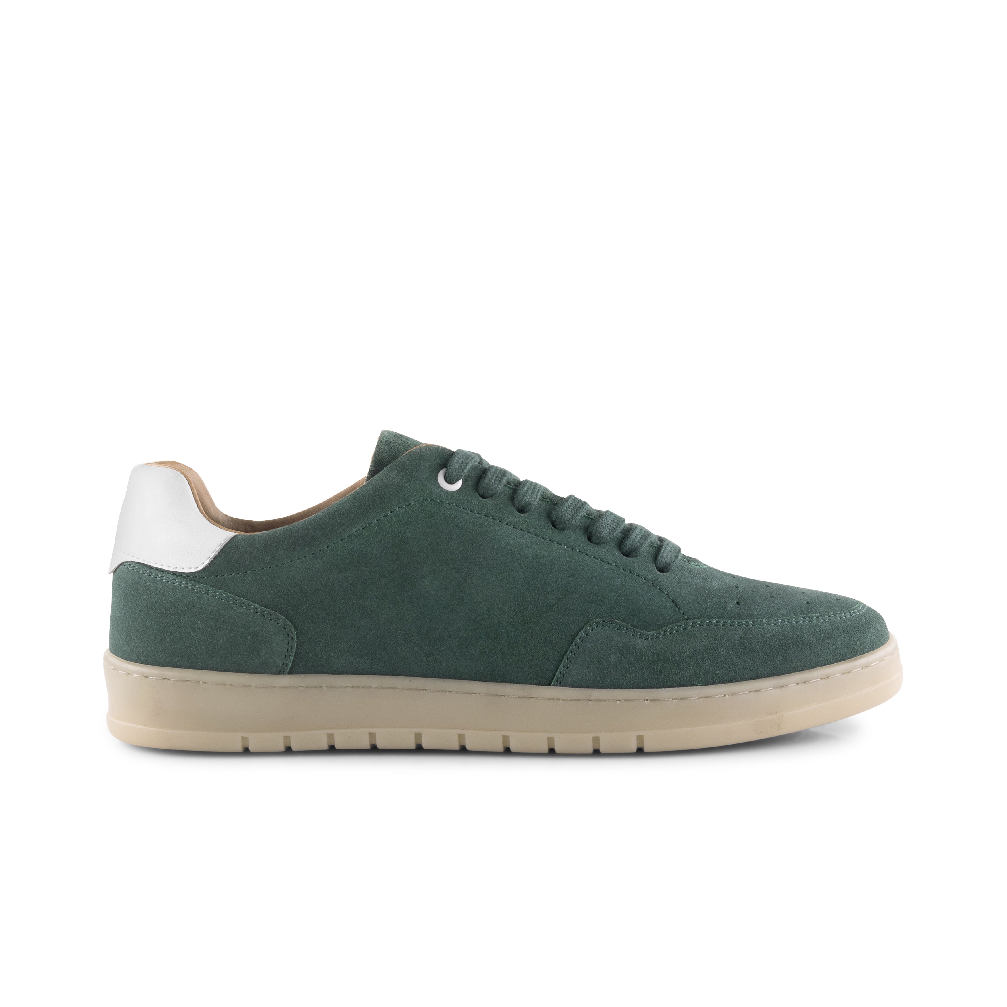 Lucano Suede Smart Casual Trainers - Green
