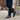 Flint Leather Brouge Derby Shoes  - Black