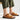 Southend Leather Double Buckle Slip-On Sandals - Tan