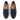 Bari Suede Leather Driving Loafers - Navy