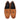 Button Suede Leather Driving Loafers - Tan