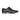 Side profile of Baden black leather derby shoes for men with premium leather finish