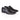 Men’s black patent leather double monk shoes with elegant buckle fastening and formal design