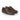 Brown leather brogue derby shoes with classic detailing