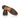 Durable sole brown leather brogue derby shoes