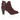 Emma Suede Leather Heels - Burgundy
