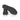 Durable sole detail of black leather derby shoes designed for everyday formal wear