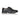 Side view of black leather derby shoes for men with premium formal design