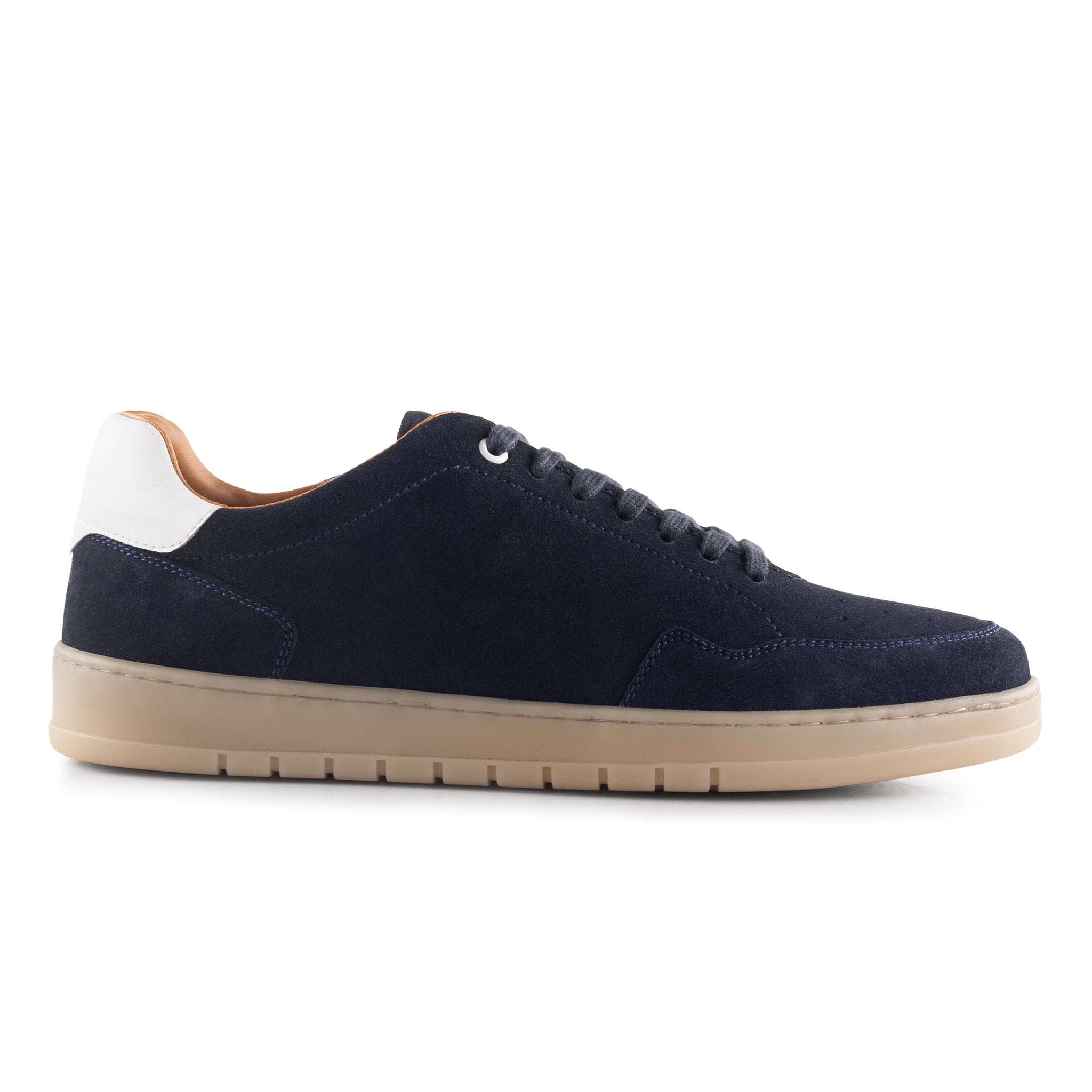 Lucano Suede Smart Casual Trainers - Navy