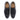 Pair of Flint tan leather brogue derby shoes for men displayed from angled perspective
