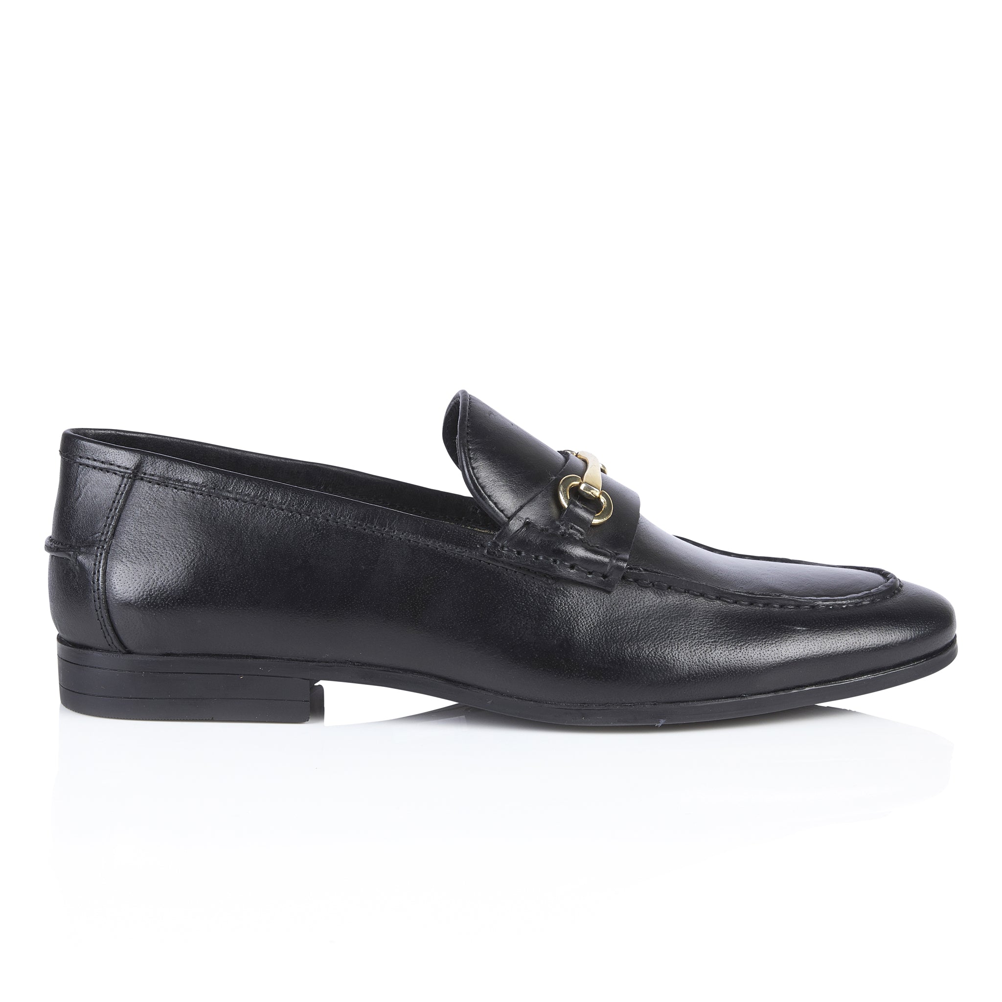 Richmond Smart Formal Leather Loafers - Black