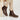 Zoey Leather Brogue Boots- Brown