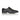 Side profile of black leather double monk strap formal shoes for men
