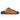 Side profile of Southend men's tan leather slip-on sandals with double buckle design
