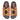 Front view of Southend tan leather double buckle sandals for men