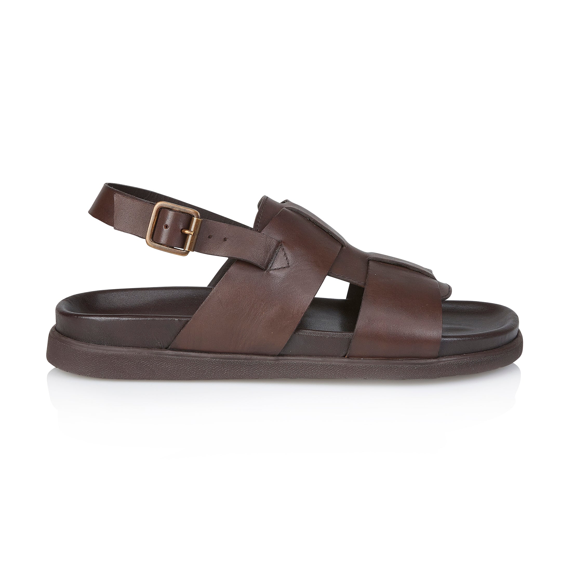 Tucson Leather Sandals - Brown